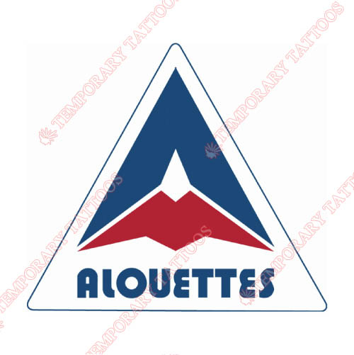 Montreal Alouettes Customize Temporary Tattoos Stickers NO.7606